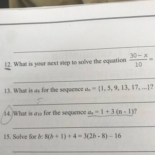 How do I solve question 13 and 14?