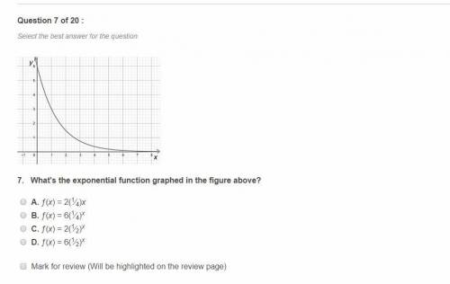 What's the exponential function graphed in the figure above? (I'm trying to provide a photo of the g