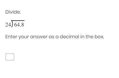 What is the answer decimal division