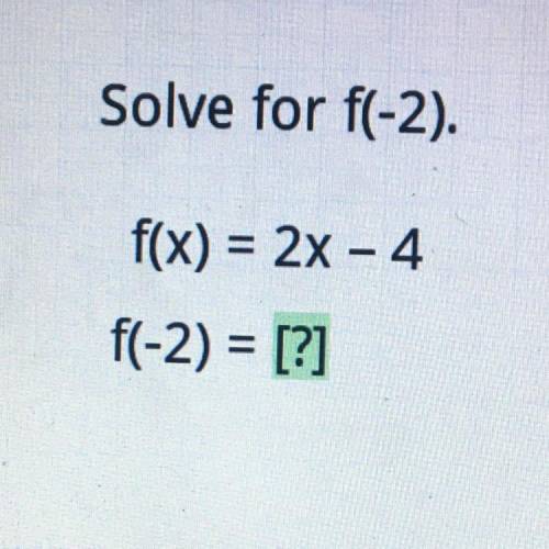 (help, due soon) solve for f(-2)