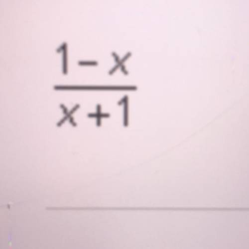 For what value of x is the rational expression below undefined?