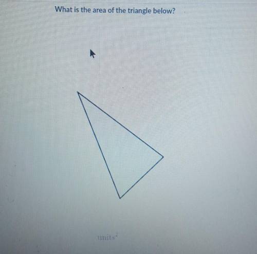 Please help guysfind the area of the triangle