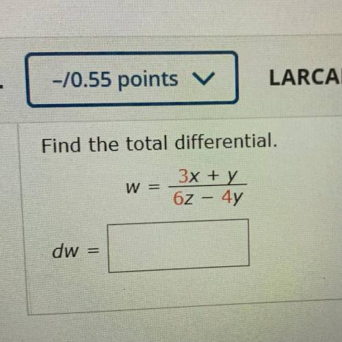 How to find the total differential?