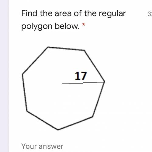 Find the area of the regular polygon below. Round your answer to the nearest hundredth. PLEASE HELP^
