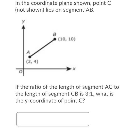 What is the y coordinate of point c