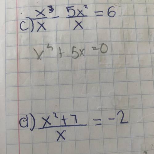 Transforma las siguientes ecuaciones a la forma general de la ecuación cuadratica
