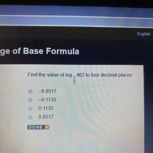 Find the value of log , 462 to four decimal places.