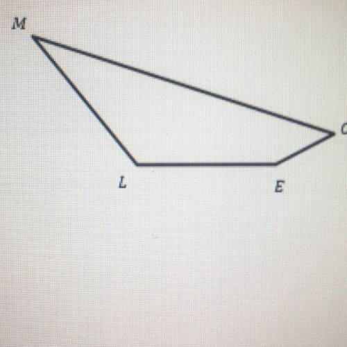 3. Determine which of the following pairs is an adjacent side for quadrilateral MOLE below. A.) MO a
