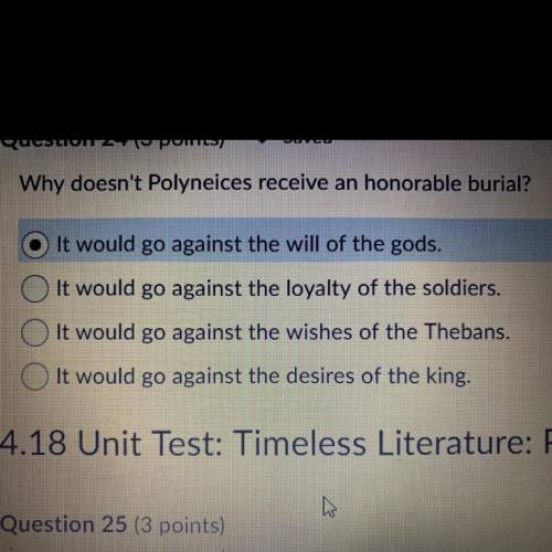 Why doesn’t Polyneices receive an honorable burial?