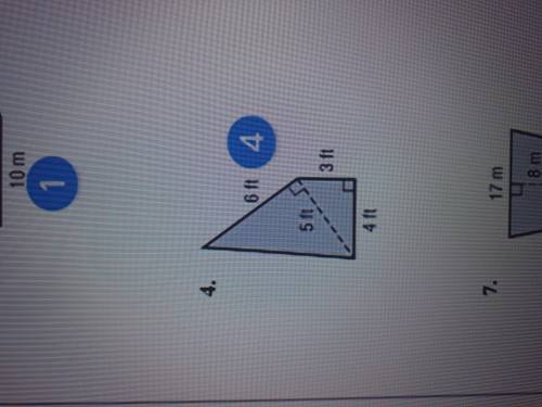 Find the area of each figure. Round to the nearest tenth if necessary. Don't forget your units!