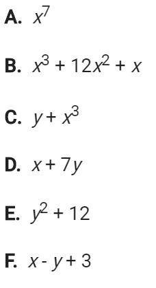 Please help!  which of the following is a trinomial with a constant term?