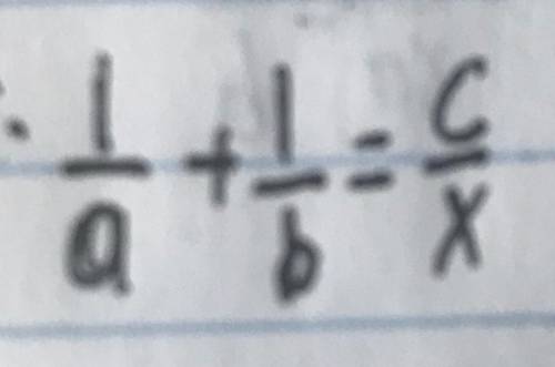 Solve each equation for x