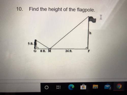 Find the height of the flagpole