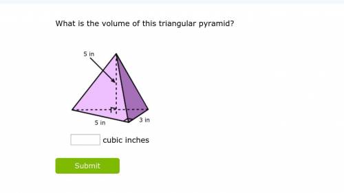 What is the volume of this triangular pyramid?