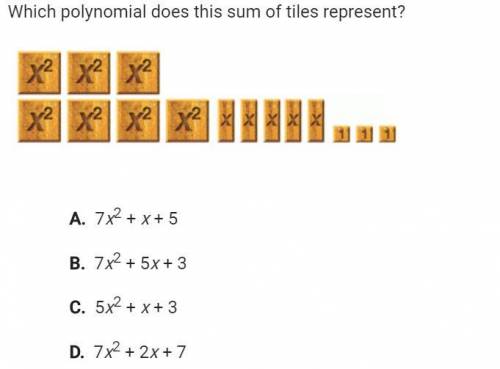 Some help please?  Which polynomial do the tiles represent?