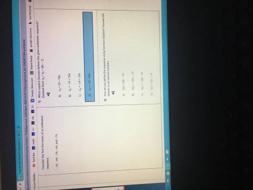 How do you define the sequence using function notation? Assume the domain is all natural numbers. (l