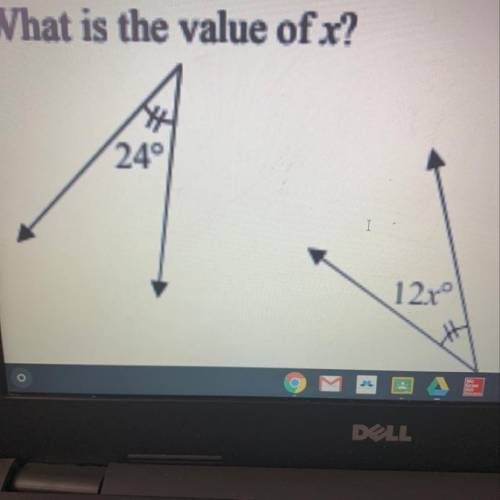 What’s the value of x? ASAP