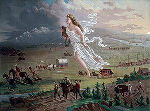 How does this painting represent manifest destiny?