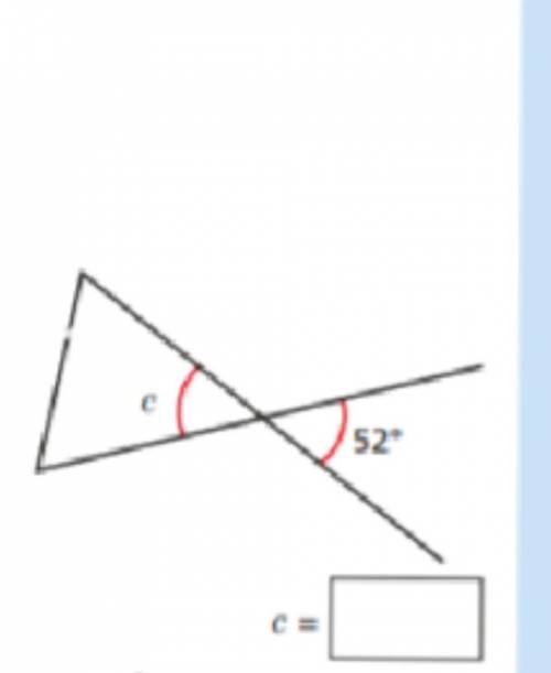 What is the angle C? please help