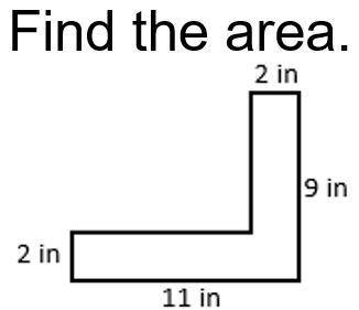 Can you please help me find the area?