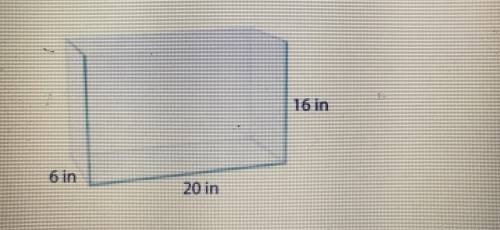 If this fish tank is filled only halfway, how much water will it hold?  A. 1920 cubic inches B. 42 c