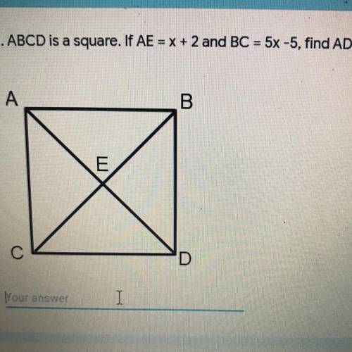 Find the measure of AD.