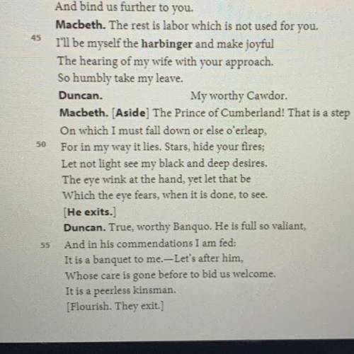 Reread Scene 4, lines 48-53. What does Macbeth admit in this aside? Based on these lines, what do yo