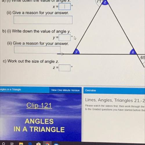 Answering questions based on this triangle