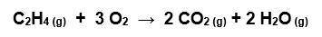 Gaseous C2H4 reacts with O2 according to the equation below. What volume of oxygen at STP is needed
