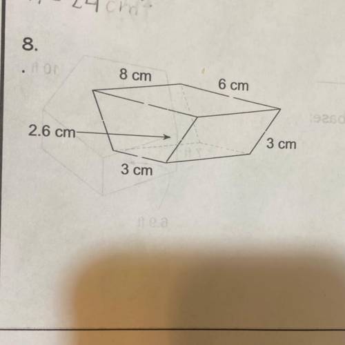 Can someone help me find the surface area of this question?