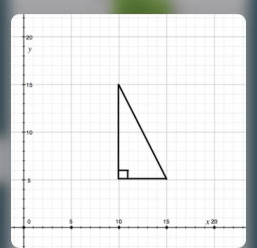 If the length of each side of the right triangle shown on the grid is measured in cm, find the area