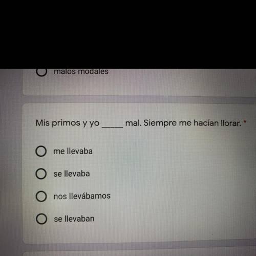Spanish question please help me