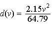 Choose the quadratic model for the situation.