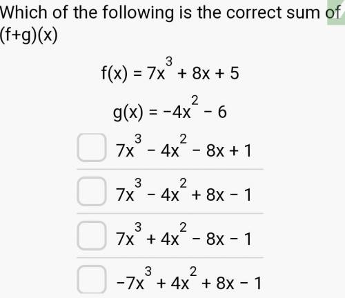 #2 which of the following is the correct sum?