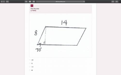 Please help me find the area of the parallelogram.