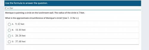 Hi, I need some help with this question about the circumference of a circle. Help would be greatly a