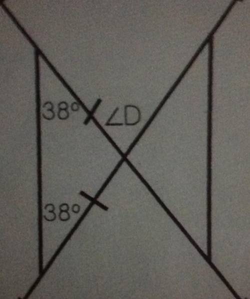 What is the measure of angle D