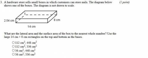Does anyone have the rest of the test? Surface Area and Volume Unit Test????