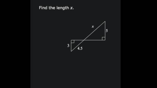 PLEASE HELP! I NEED IT NOW!  Find the length x.