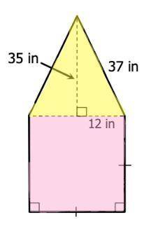 What is the area of the yellow region? * What is the area of the pink region? * please helpppp