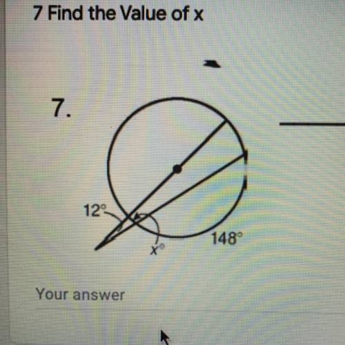 PLEASE HELP find the value of x