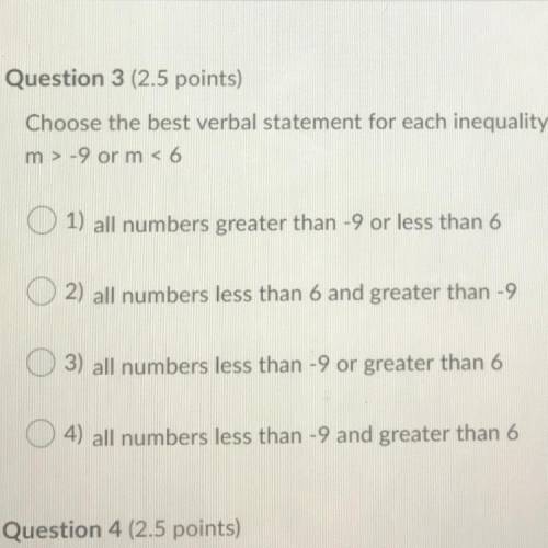 Only need question 3 aboveee