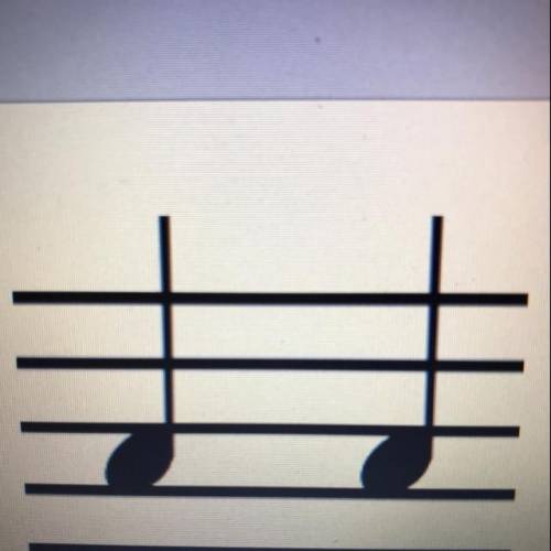 What kind of rhythm notes are these? A. half notes B.eighth notes  C.sixteenth notes D.quarter notes