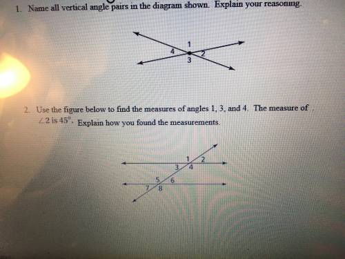 Please help me with both questions