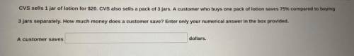 How much does the costumer save?