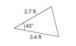 20 POINTS What is the area of this triangle? Enter your answer as a decimal in the box. Round only y