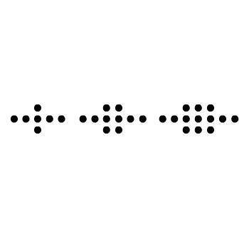 How many dots will the next term in the pattern have? 15 16 17 18