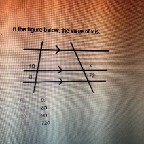 What is the value of x ?