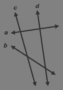 In the diagram, line c is a transversal of lines a and __. (i think its b but not too sure)