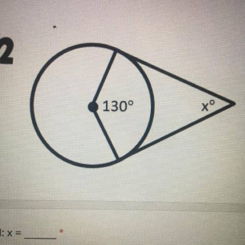 Geometry tangent find x